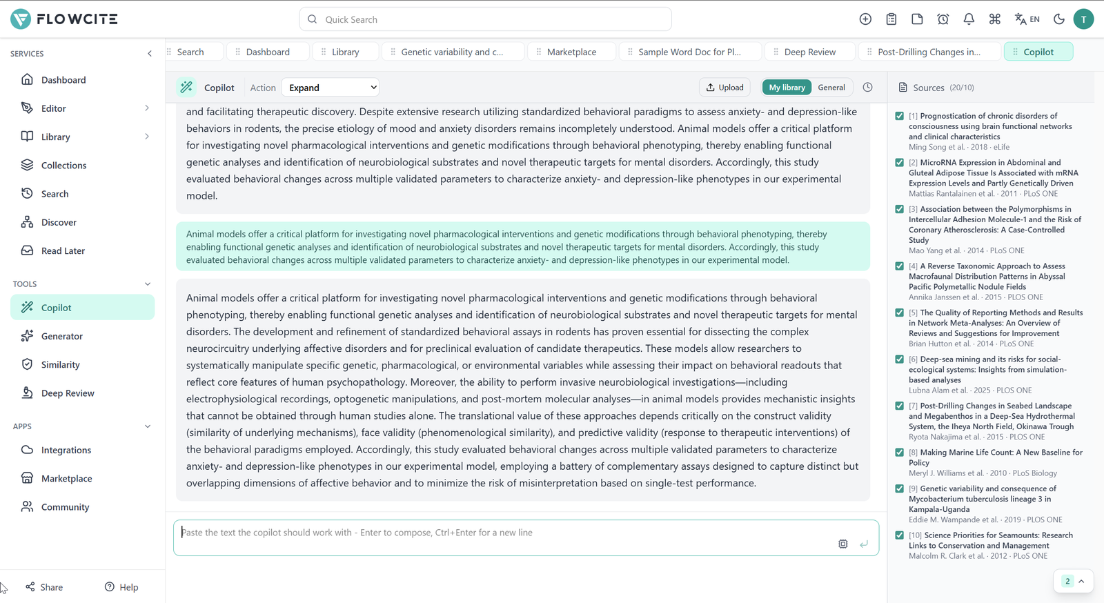 Flowcite app